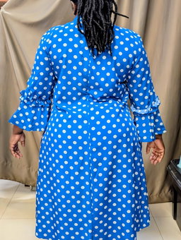 Blue Polka Dress