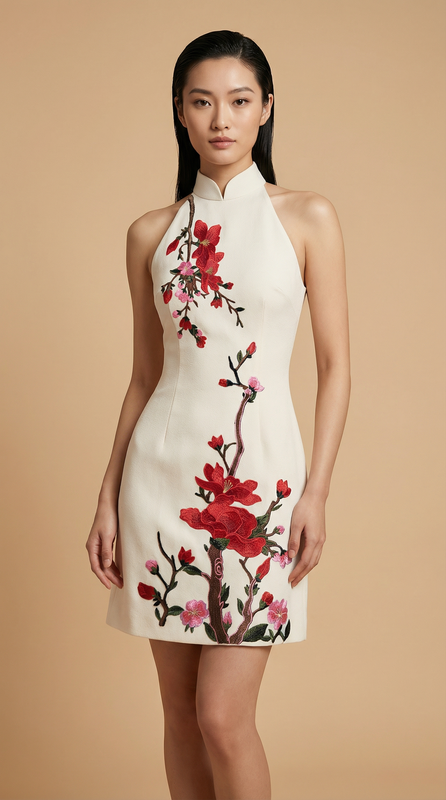 Camellias Cheongsam Mini _5
