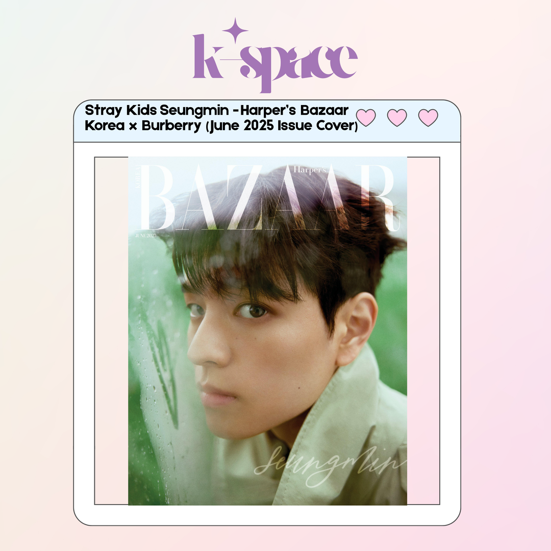 Stray Kids Seungmin - Harper’s Bazaar Korea x Burberry (June 2025 Issue Cover)