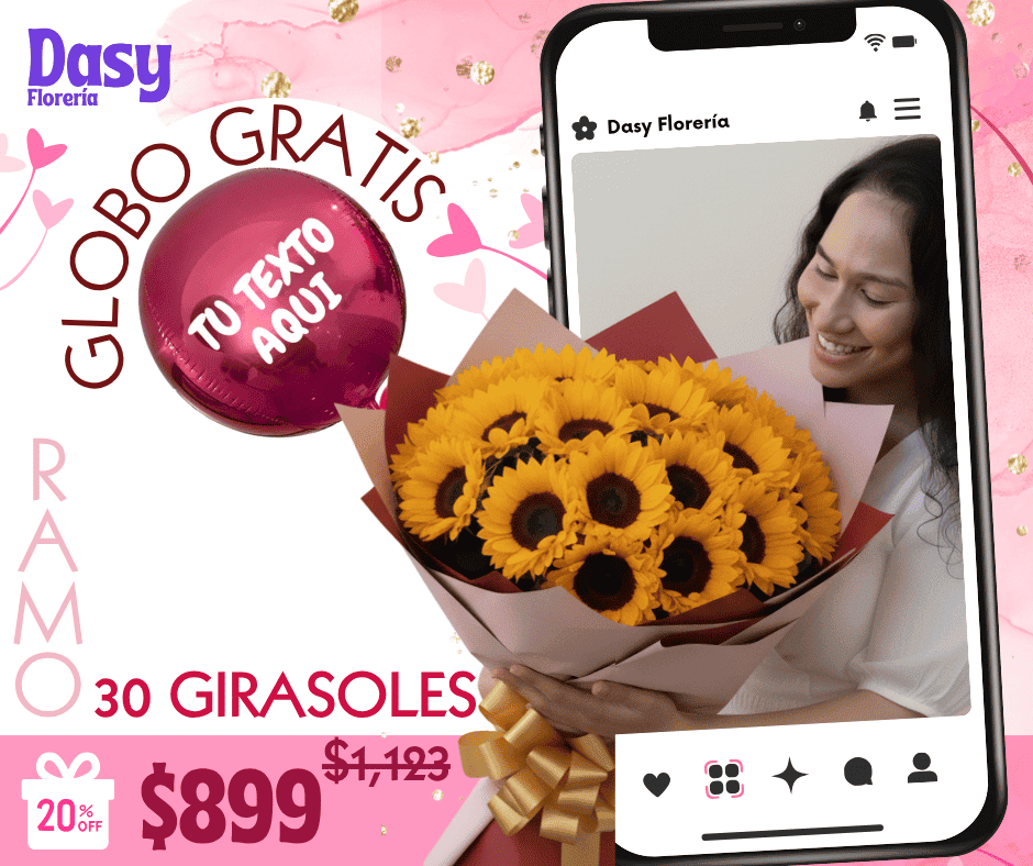 Ramo 30 girasoles