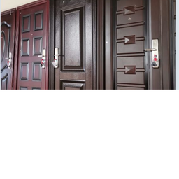 single steel door