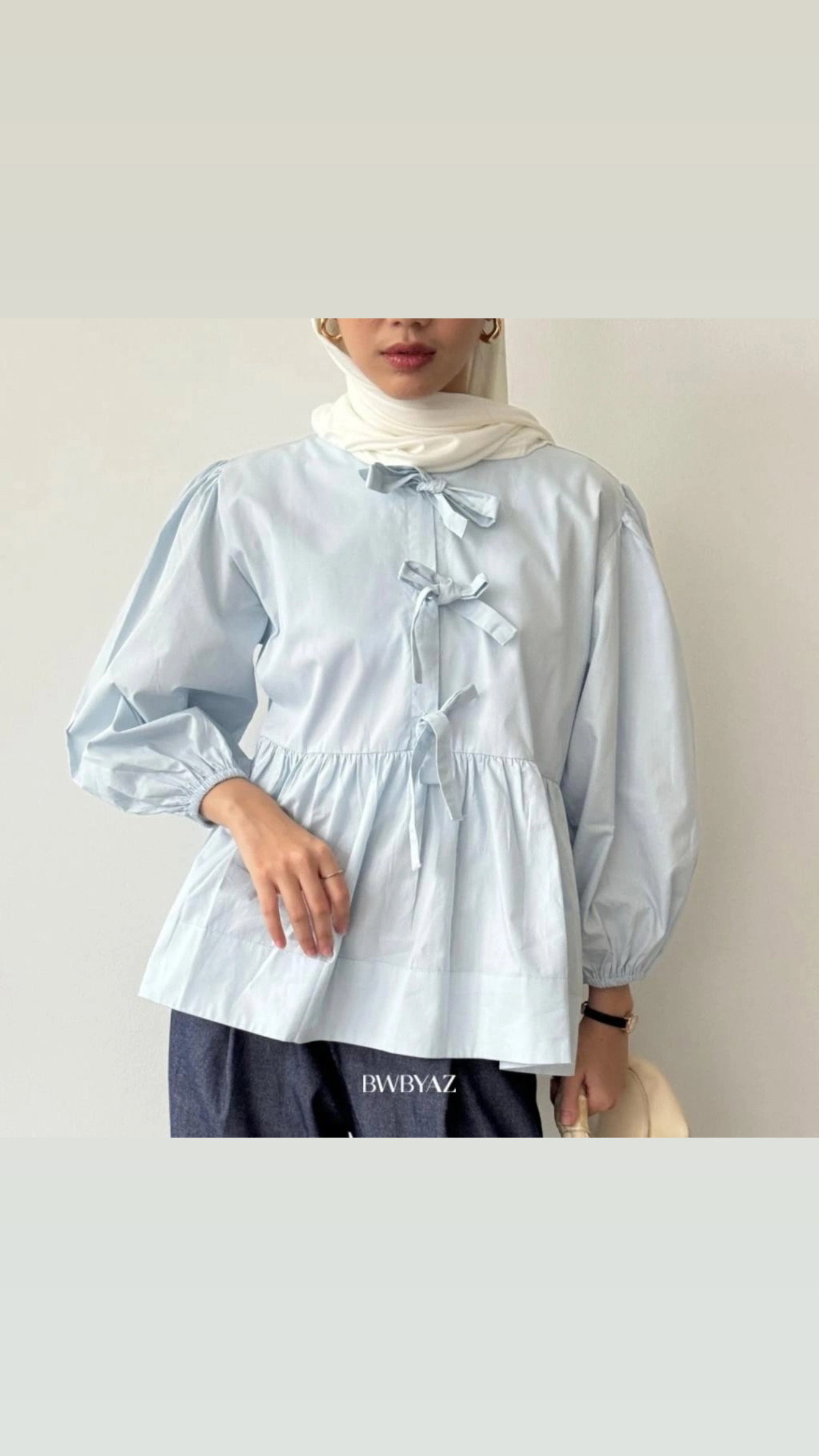 BWBYAZ Anya Puffy Ribbon Top (Pre-order)_1