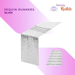 Silver Sequin Runner
