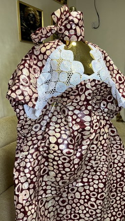 Burnt Umber - Batik Style Print
