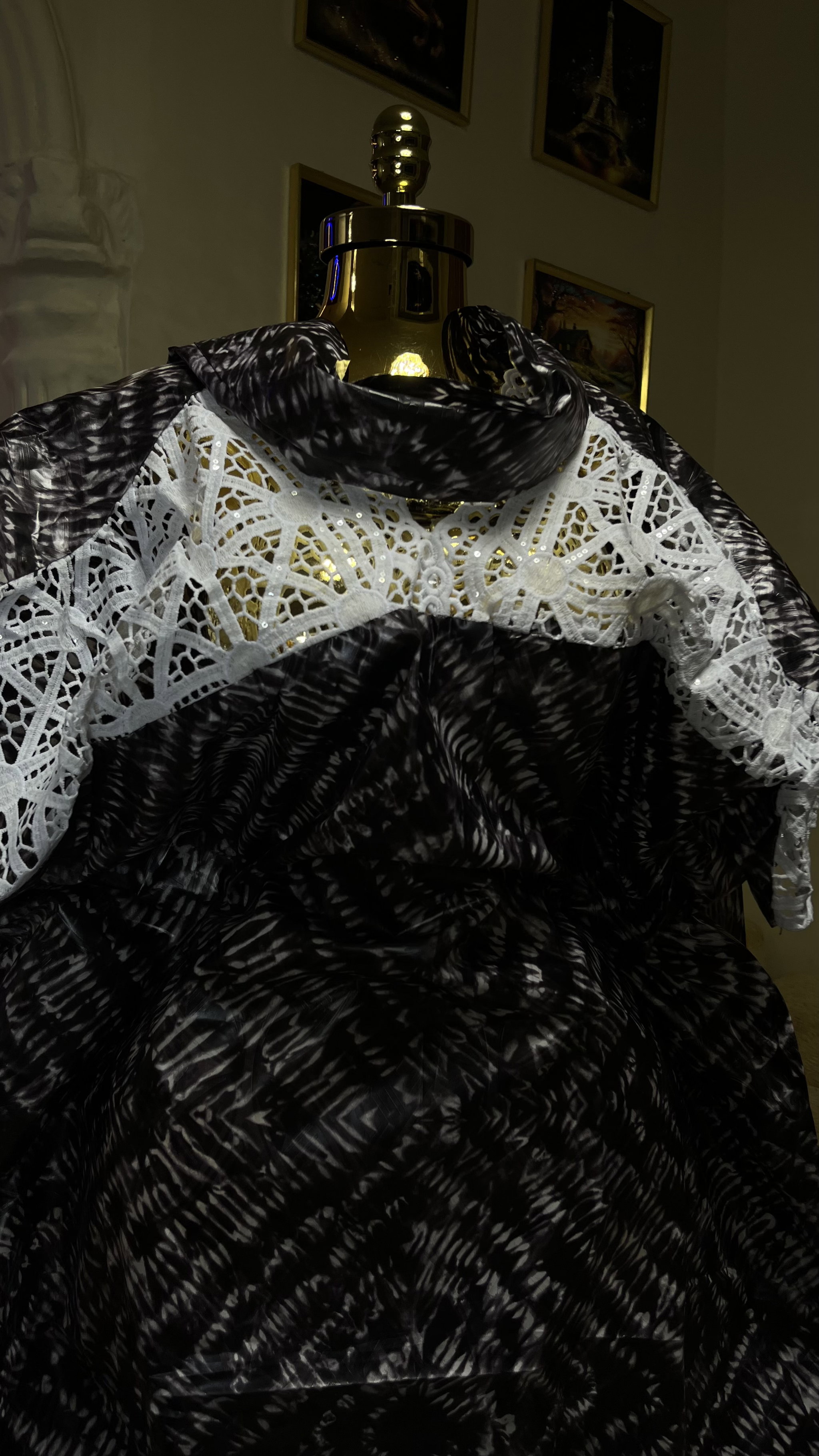 Dark Brown - Batik Style Print_1