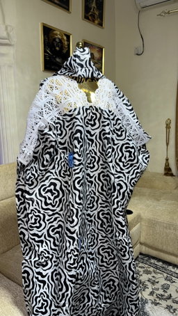 Black & White - Batik Style Print