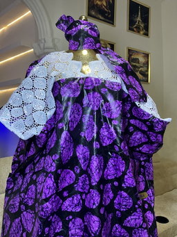 Violet - Batik Style Print