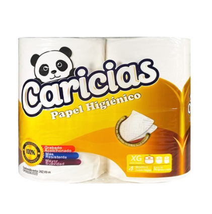 Papel Higiénico Caricias 600 Hojas