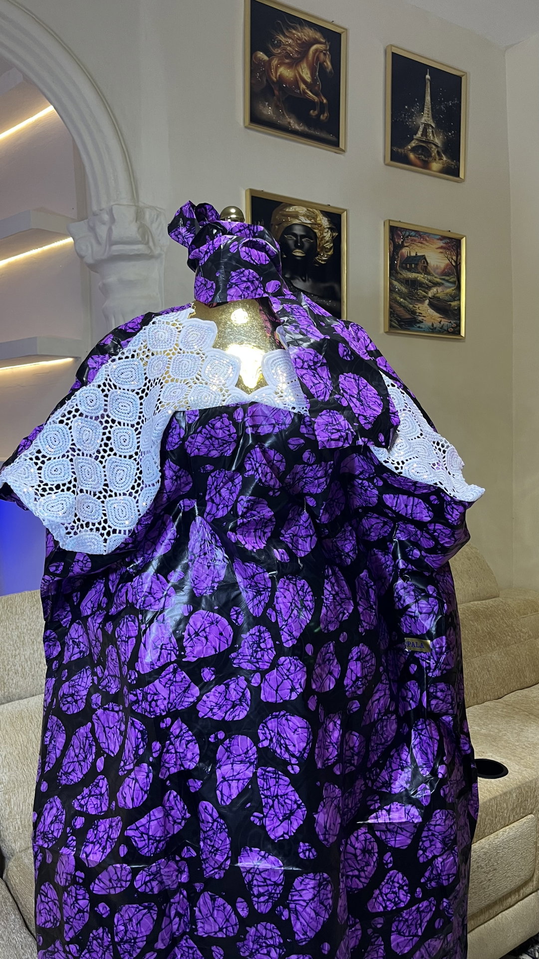 Violet - Batik Style Print
