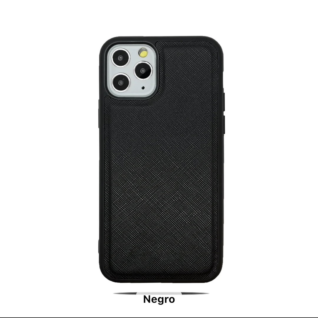 17 pro Max cases Saffiano Negro