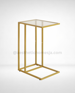 Aesthetic Luxury Metal End Table 