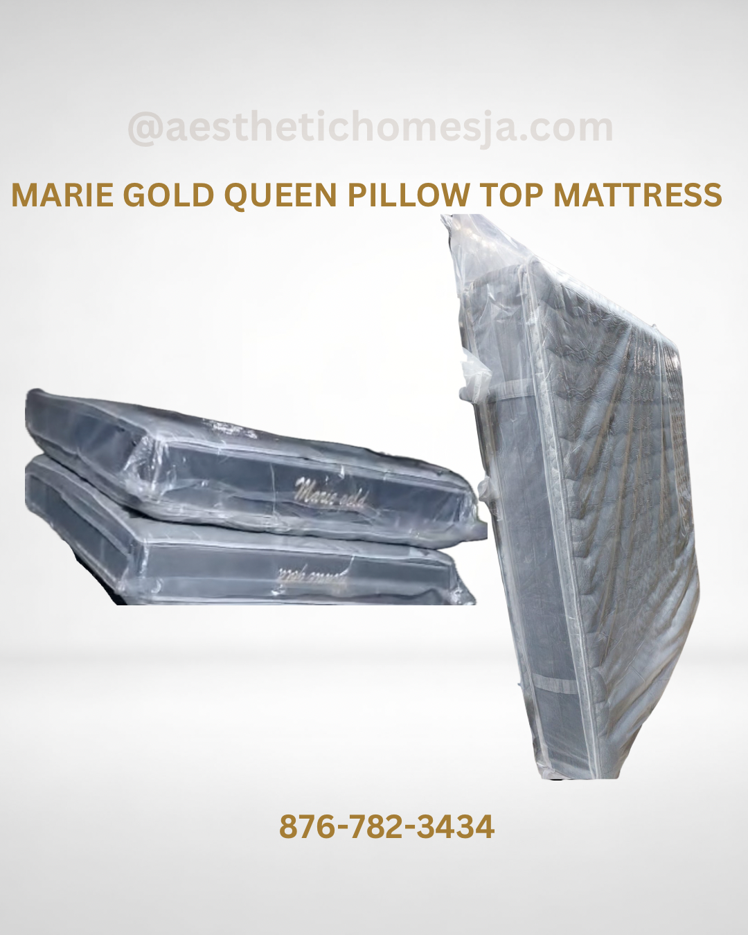 Queen Marie Gold Double side pillow top mattress 