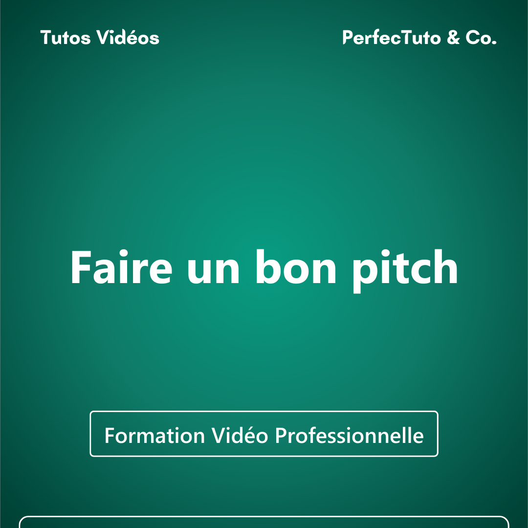 Faire un bon pitch