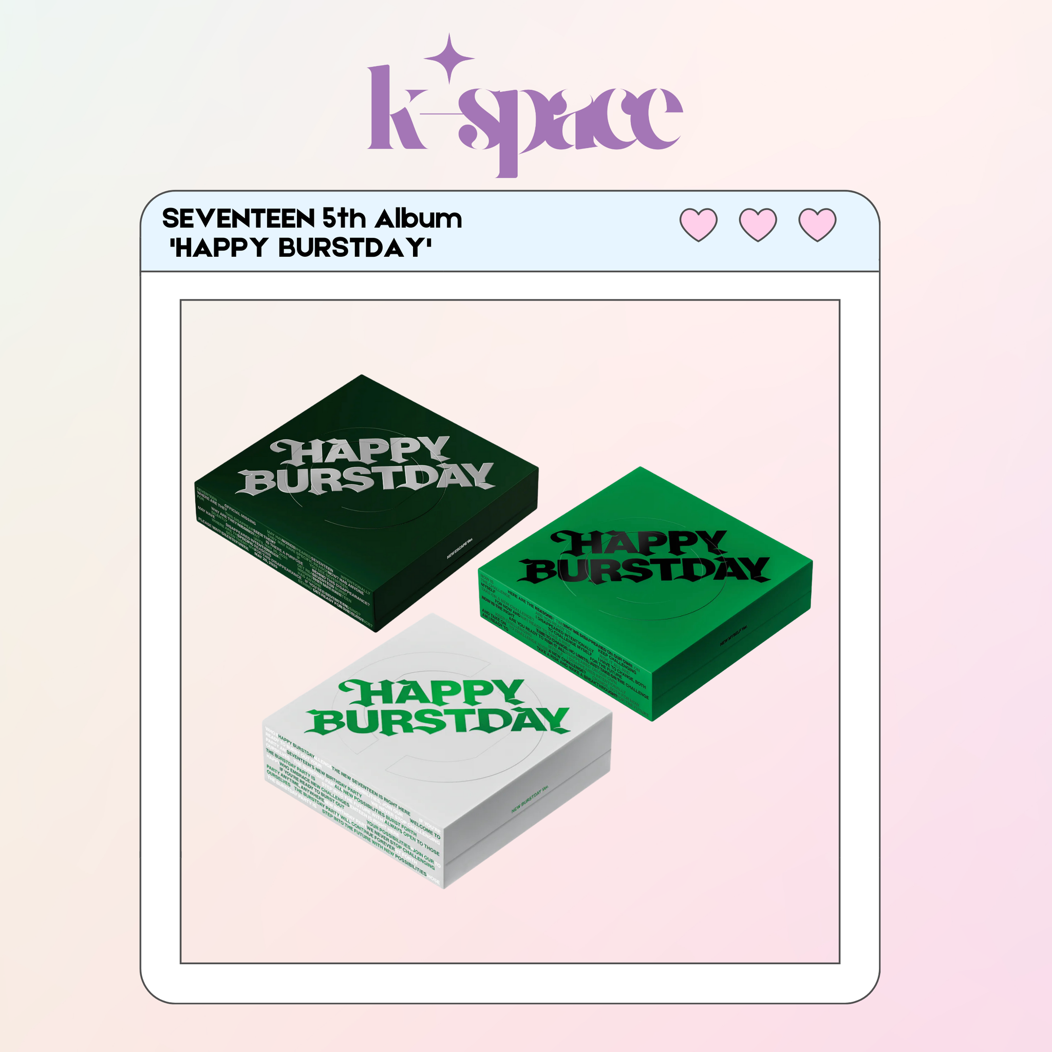 SEVENTEEN 5th Album 'HAPPY BURSTDAY'_0