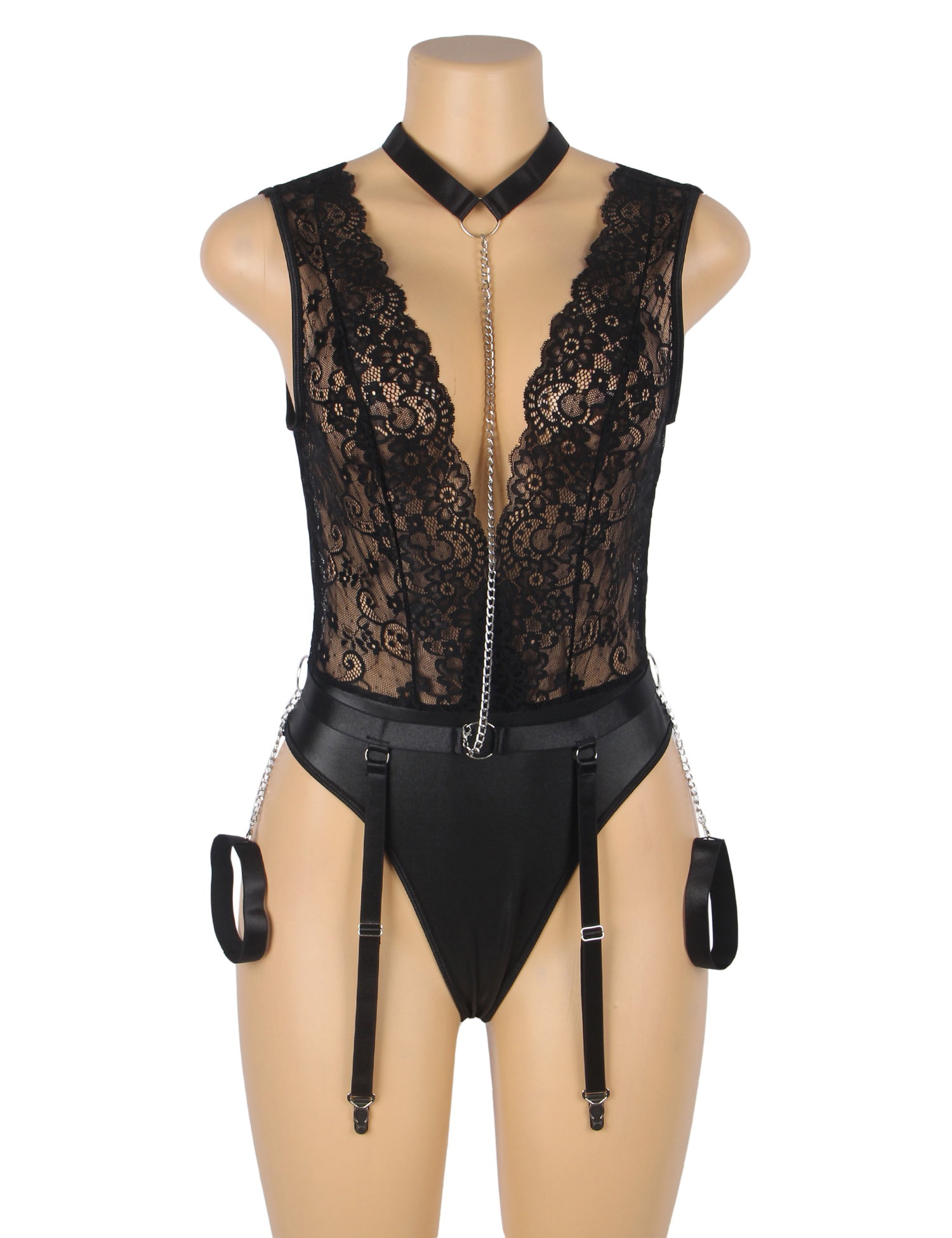 Belle Noir – Velvet Chains- Body Suit_1