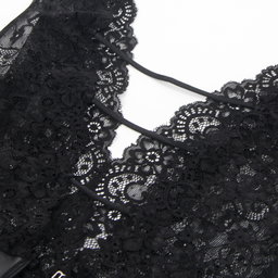 Belle Noir – Velvet Chains- Body Suit