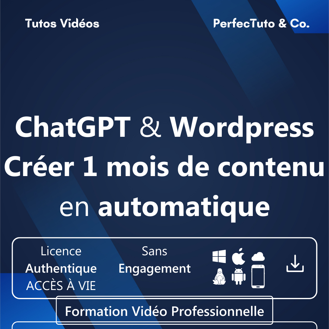 ChatGPT & Wordpress : Créer 1 mois de contenu en automatique_1