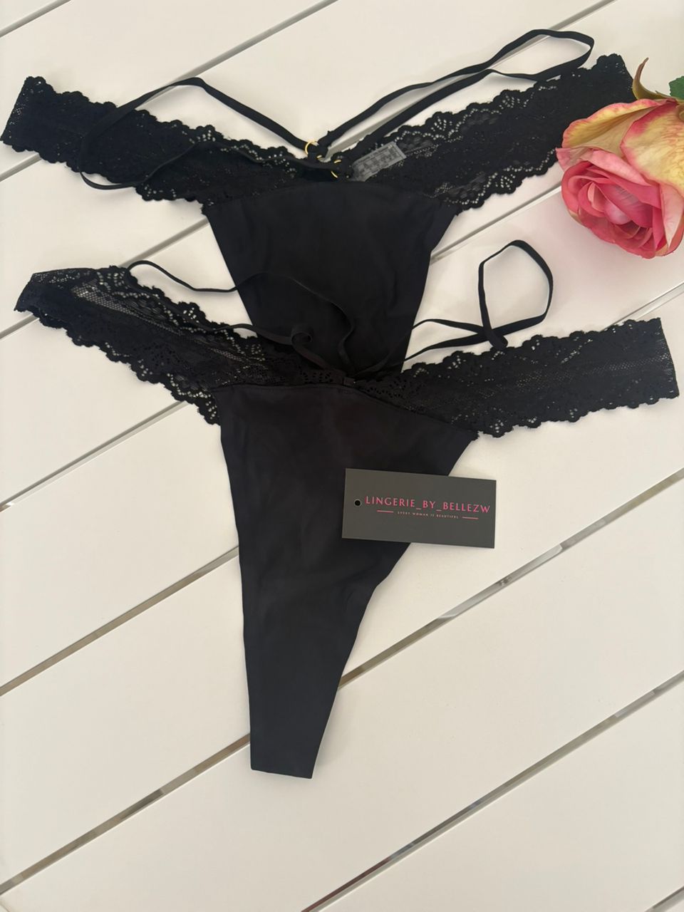 Black Lace Seamless Panty _2