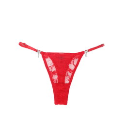 Red Thong with adjustable straps