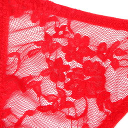 Red Thong with adjustable straps