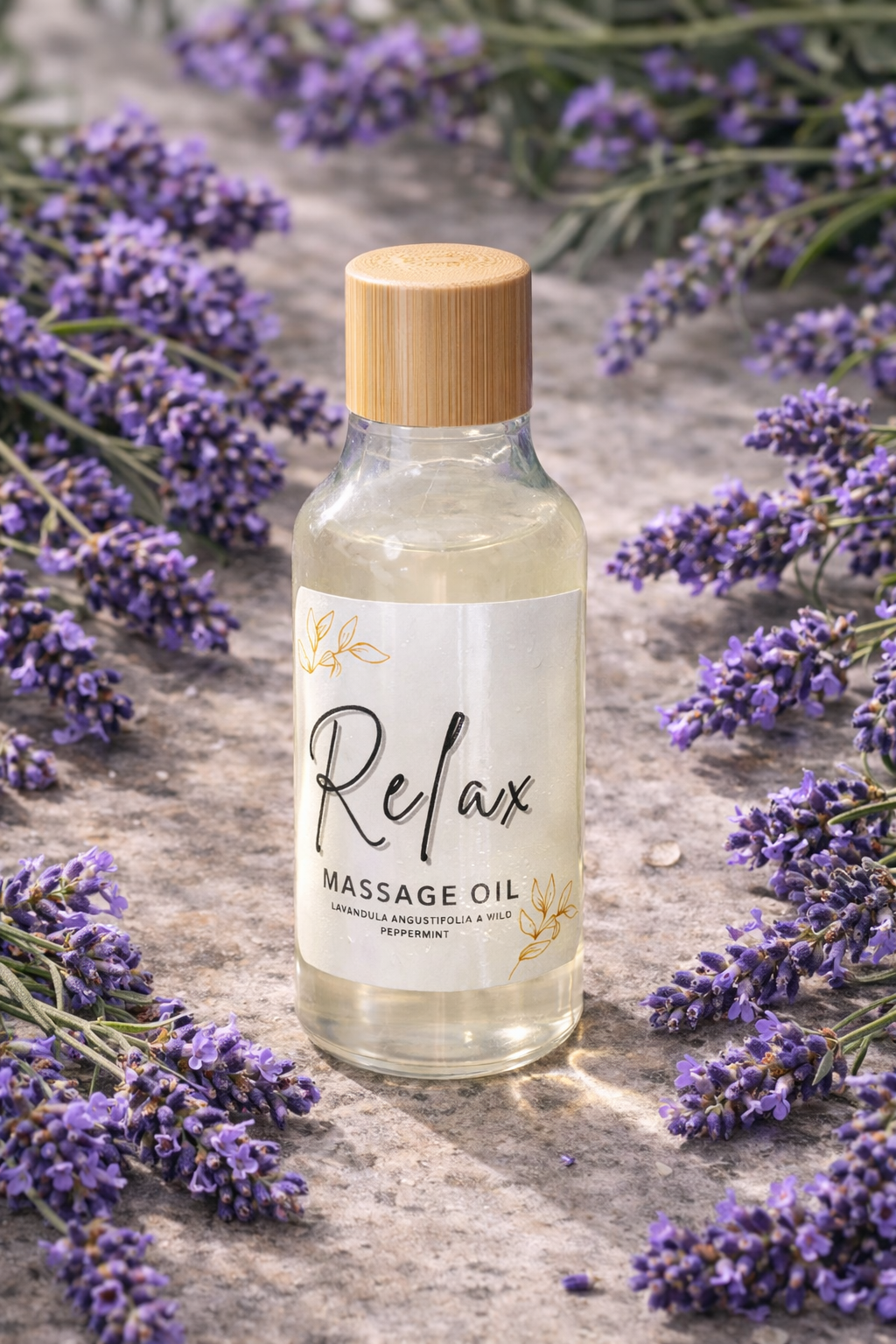 RELAX MASSAGE OIL  LAVENDER OIL