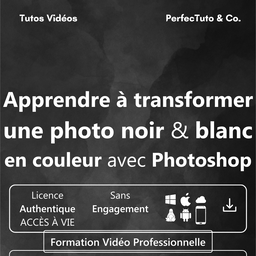 Apprendre à transformer une photo noir et blanc en couleur avec Photoshop