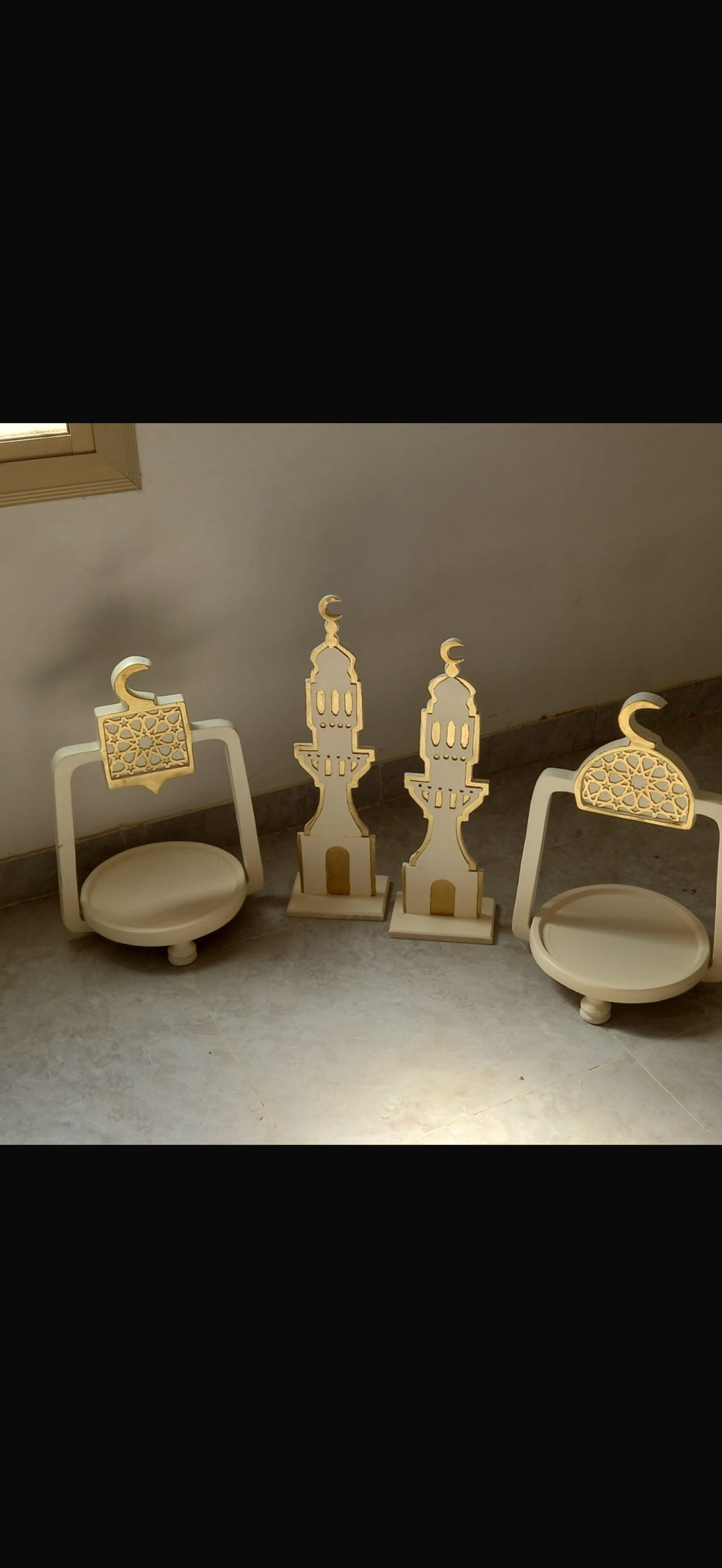 بكج صحون ضيافة رمضان باللون الاوف وايت
