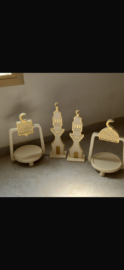 بكج صحون ضيافة رمضان باللون الاوف وايت