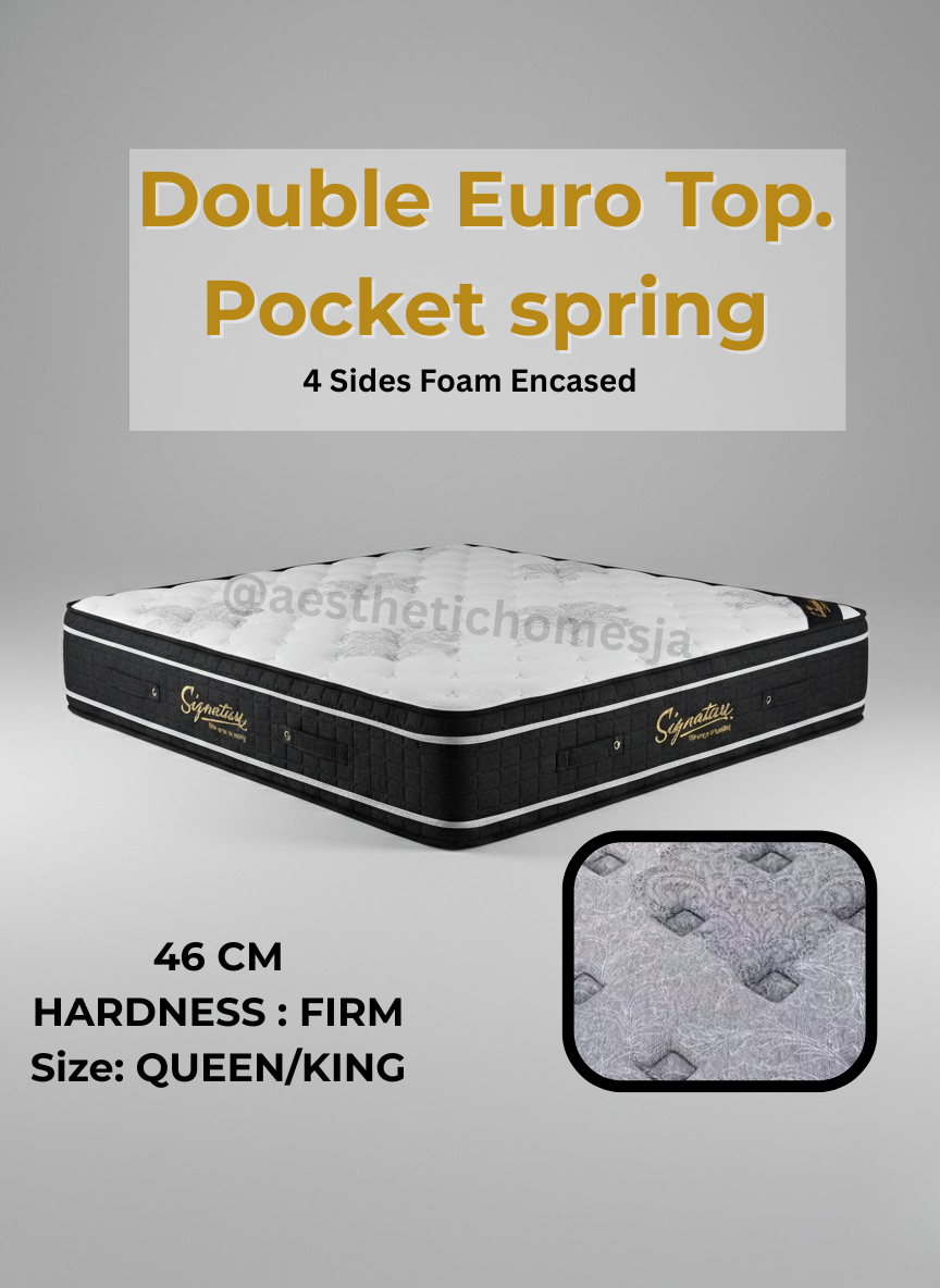 Double Euro Top Aesthetic Signature Mattress _0