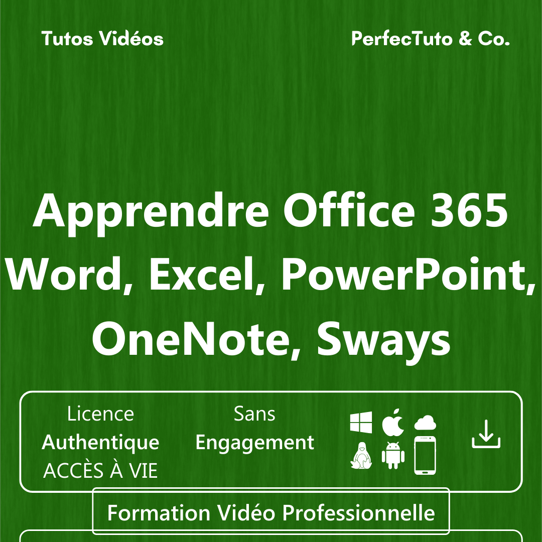 Apprendre Office 365 - Word, Excel, PowerPoint, OneNote, Sways_1