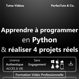 Apprendre à programmer en Python et réaliser 4 projets réels