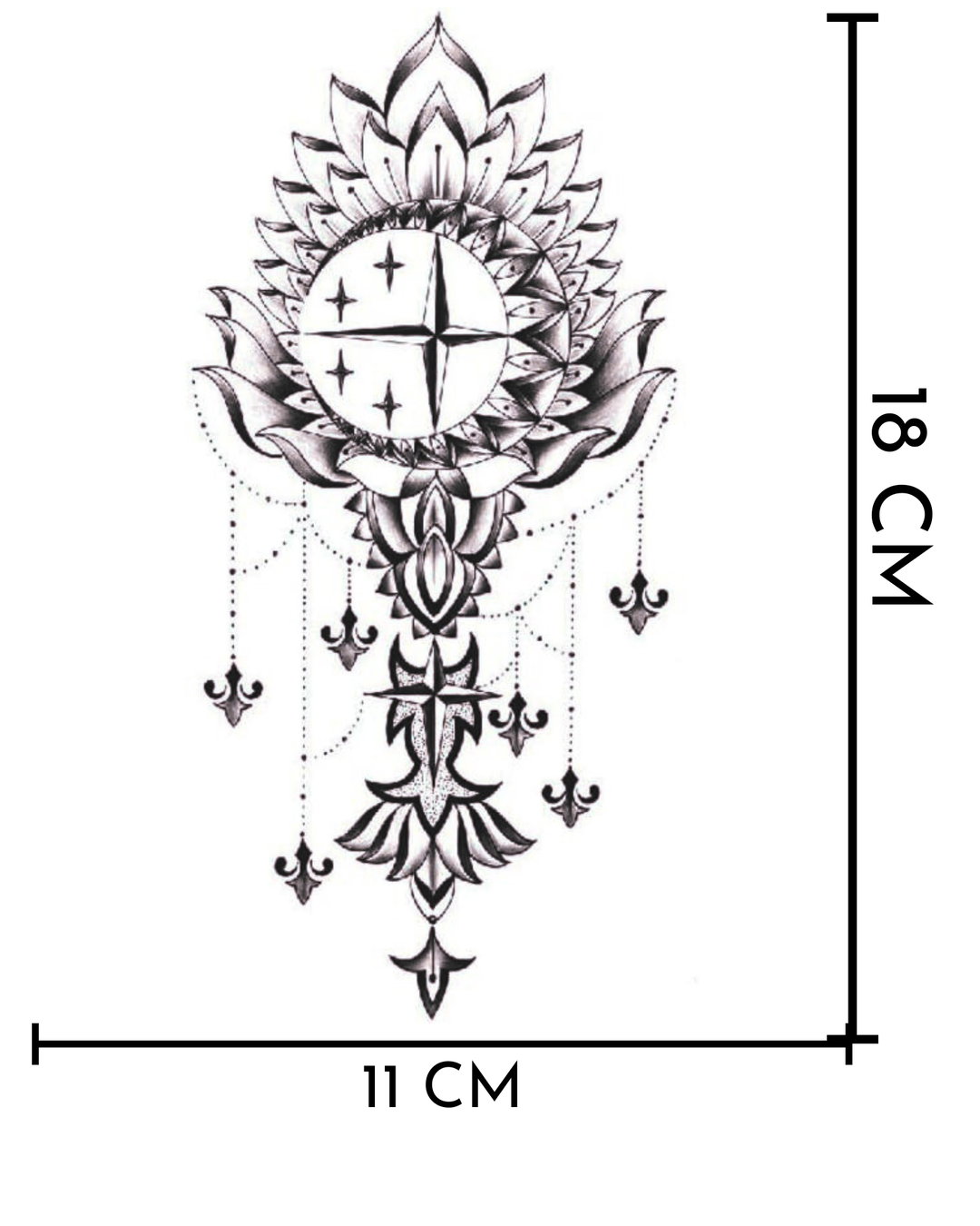 Mandala brújula sagrada
