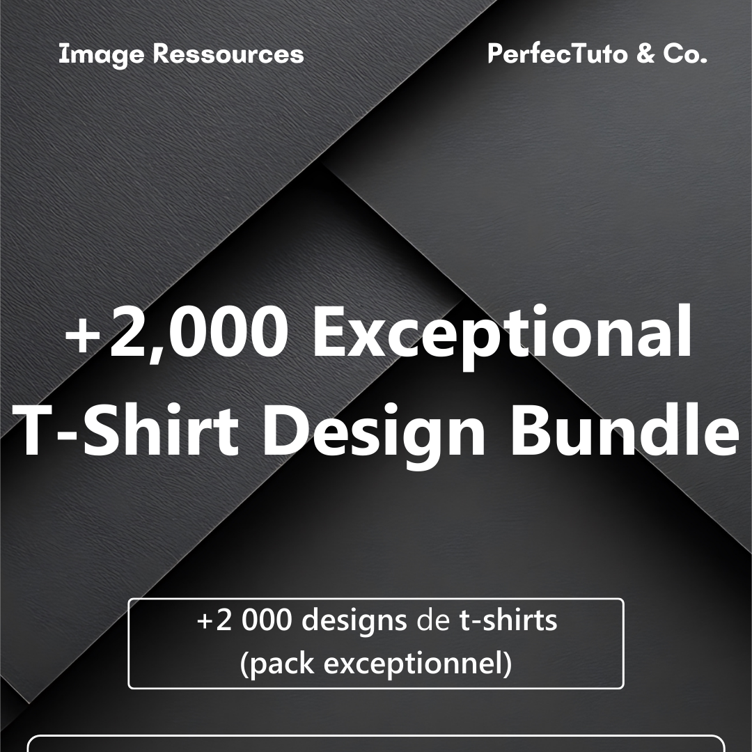 +2 000 designs de t-shirts (pack exceptionnel)