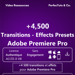 +4 500 transitions et effets pour Adobe Premiere Pro
