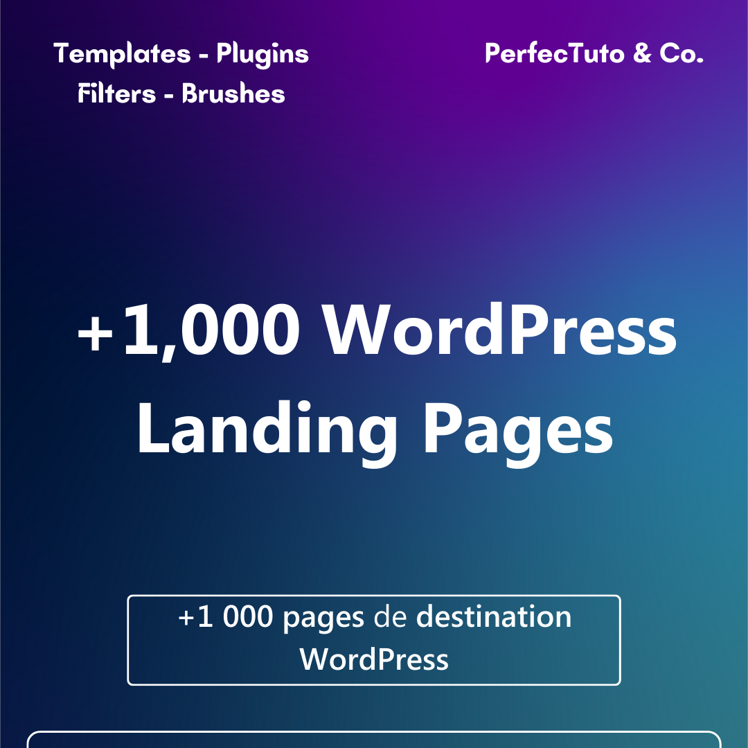 +1 000 pages de destination WordPress (Landing Pages)