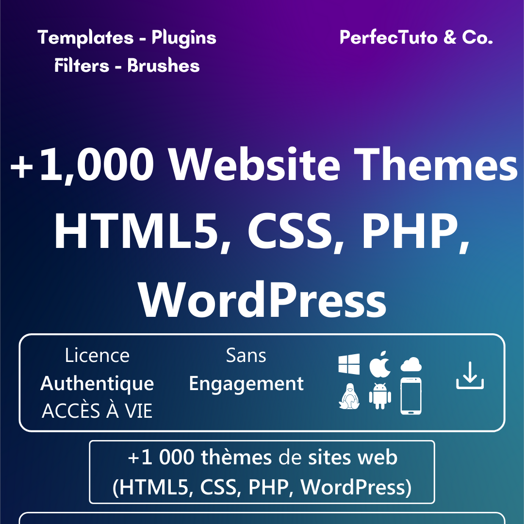 +1 000 thèmes de sites web (HTML5, CSS, PHP, WordPress)_1