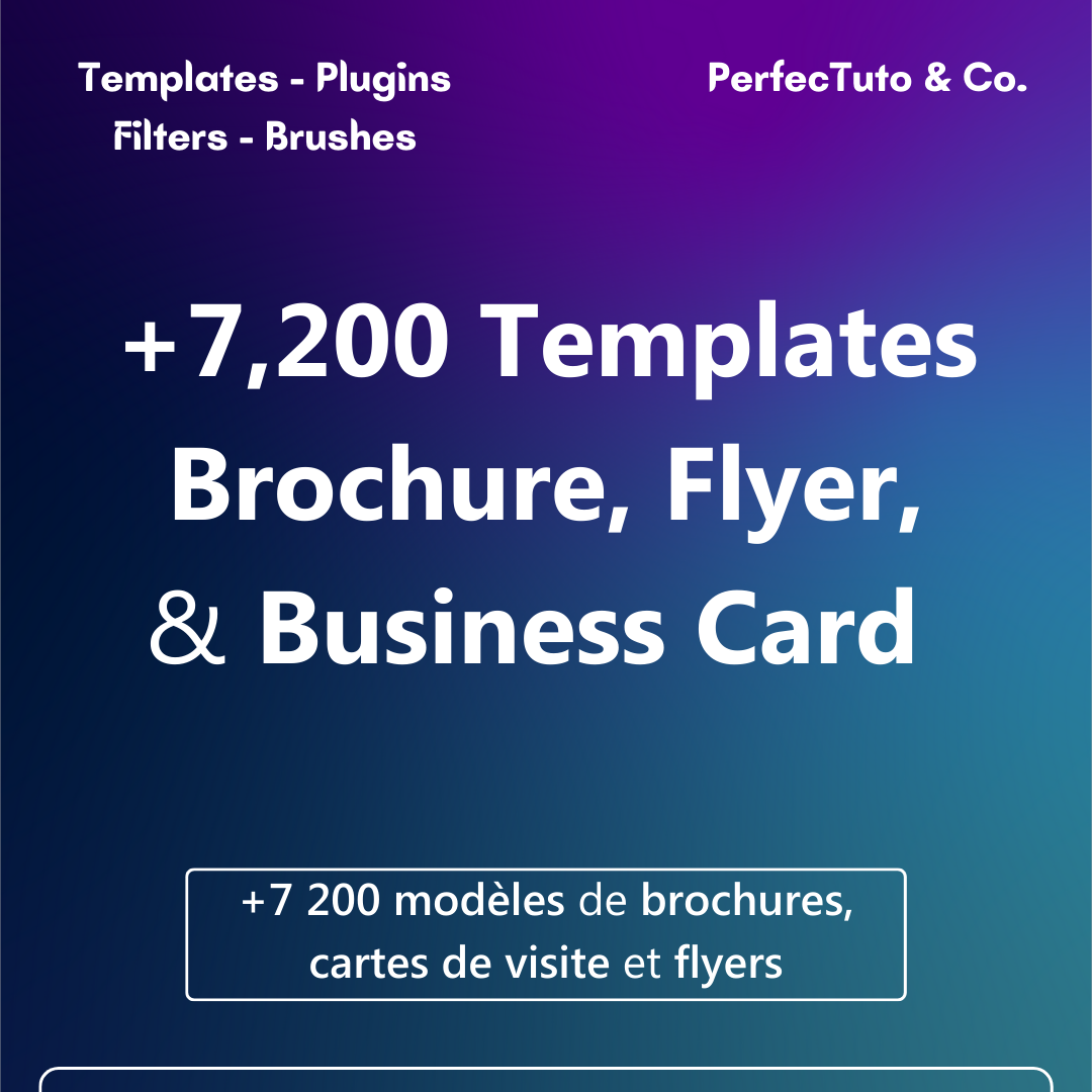 +7 200 modèles de brochures, cartes de visite et flyers
