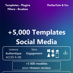 +5 000 modèles pour réseaux sociaux