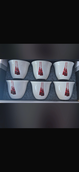اكواب قهوه على يوفي طباعه-رمضان اشكال متعدده