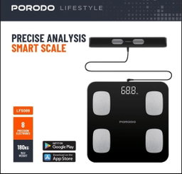 Porodo Lifestyle Precise Analysis Smart Scale - Black
