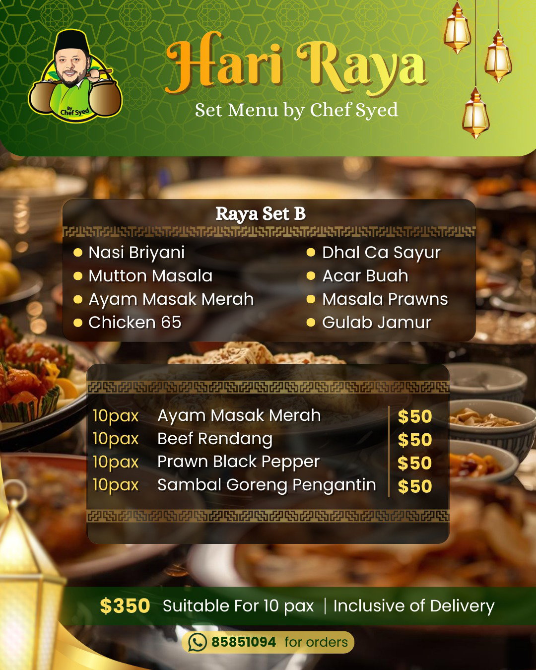 Menu B (Raya Set)