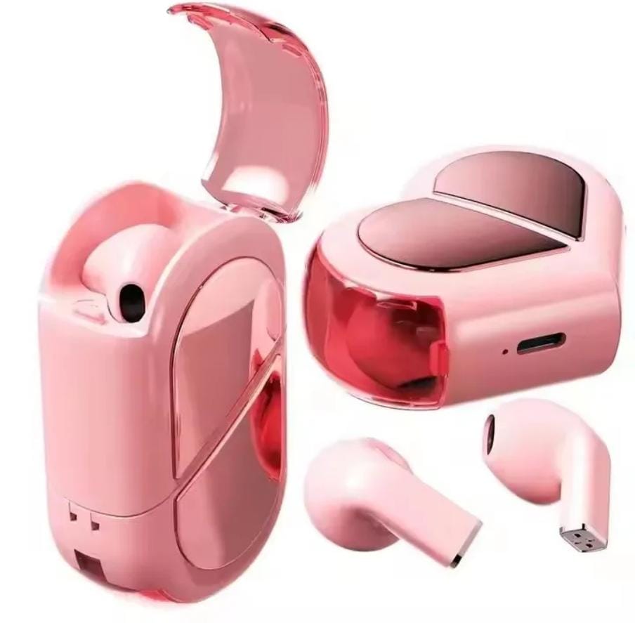 K520 transformable cute heart-shaped Bluetooth waterproof earphones