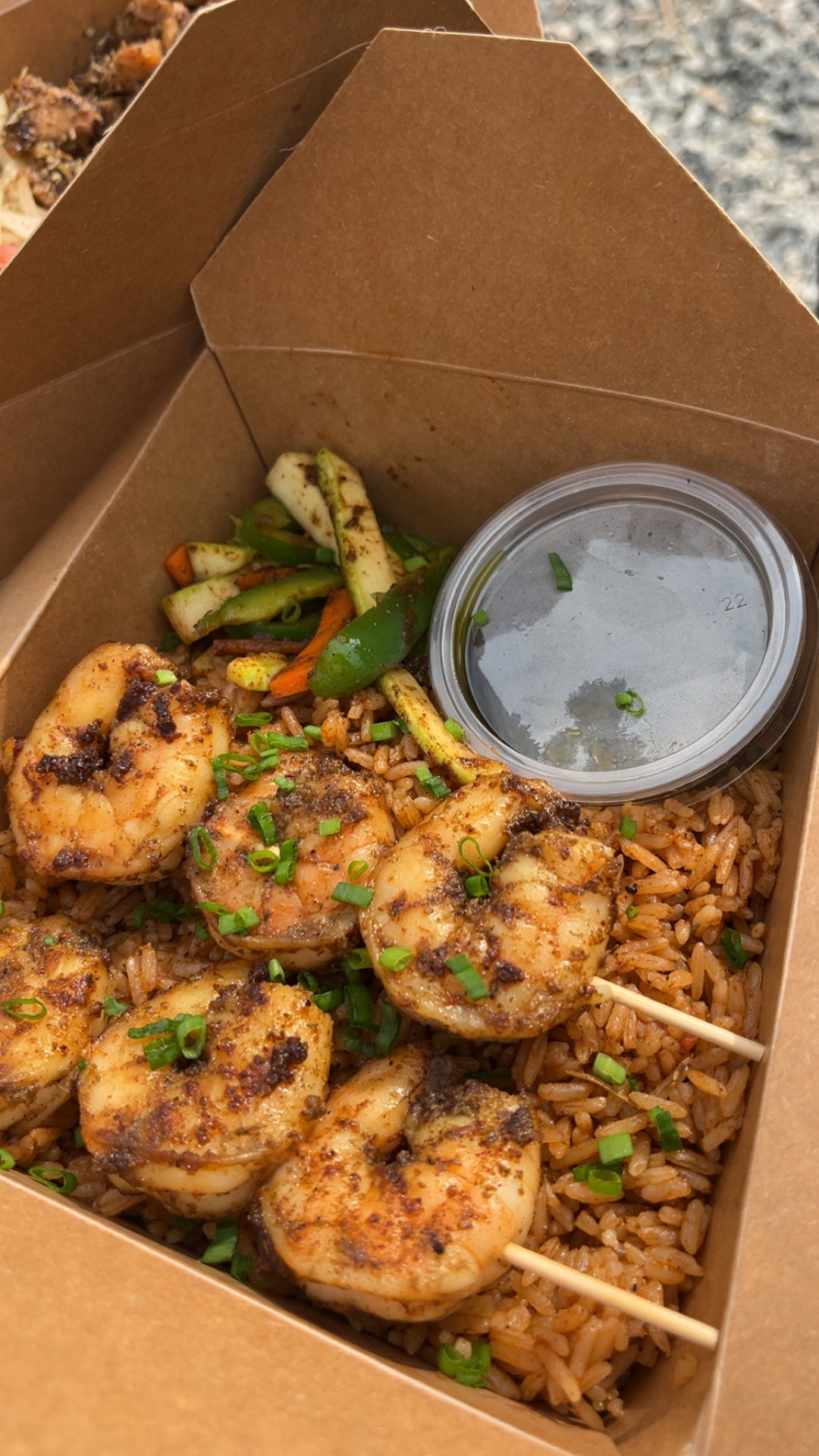 Prawn skewers 