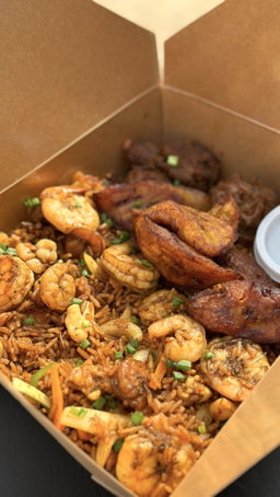 Shrimp & squid Jollof 