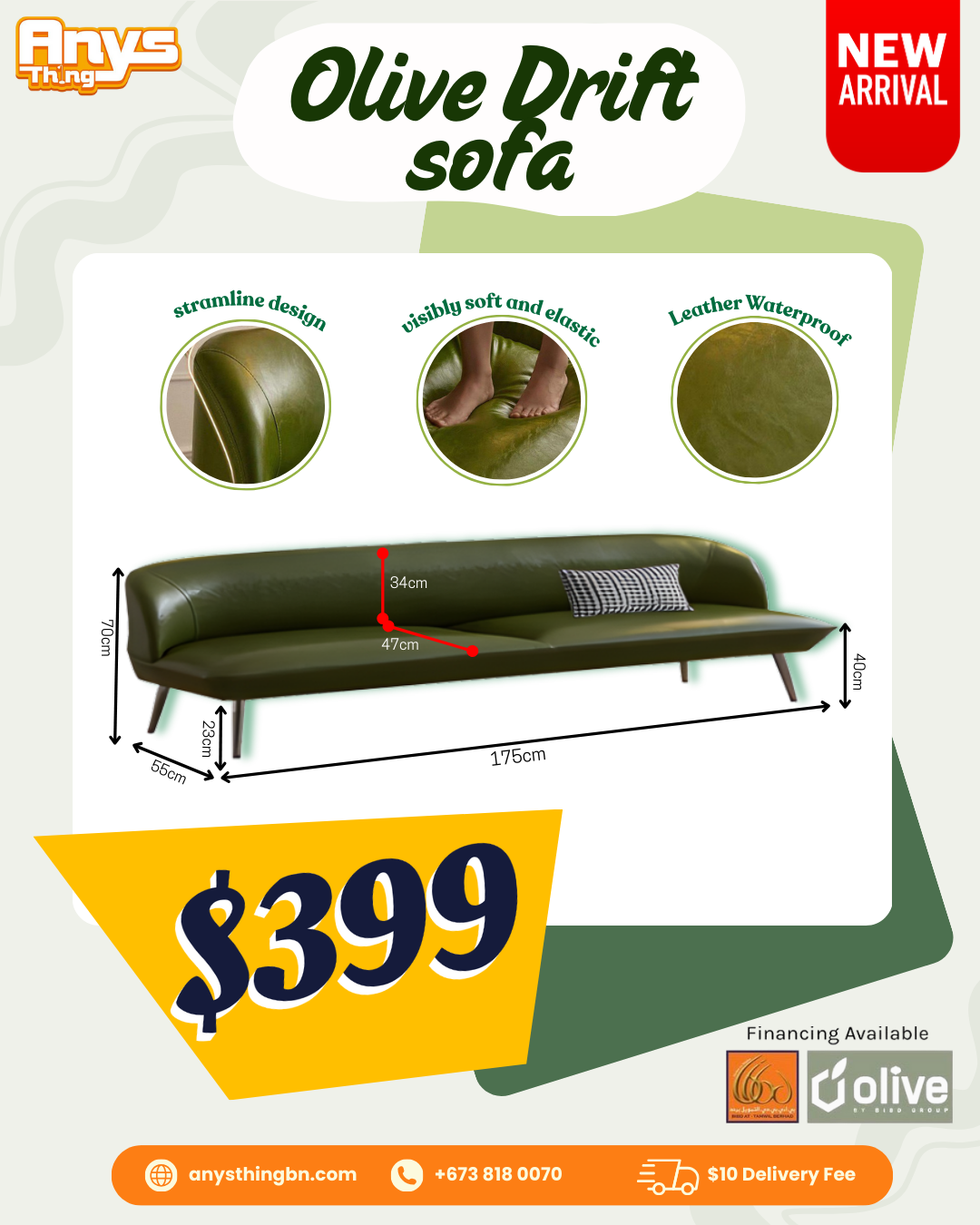 olive drift sofa_0