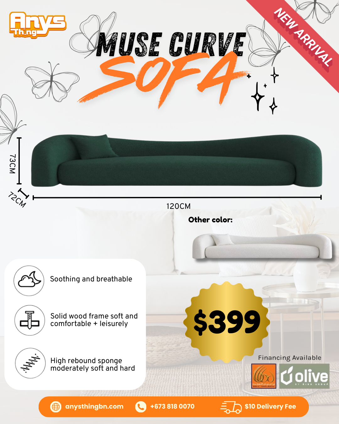 muse curve sofa