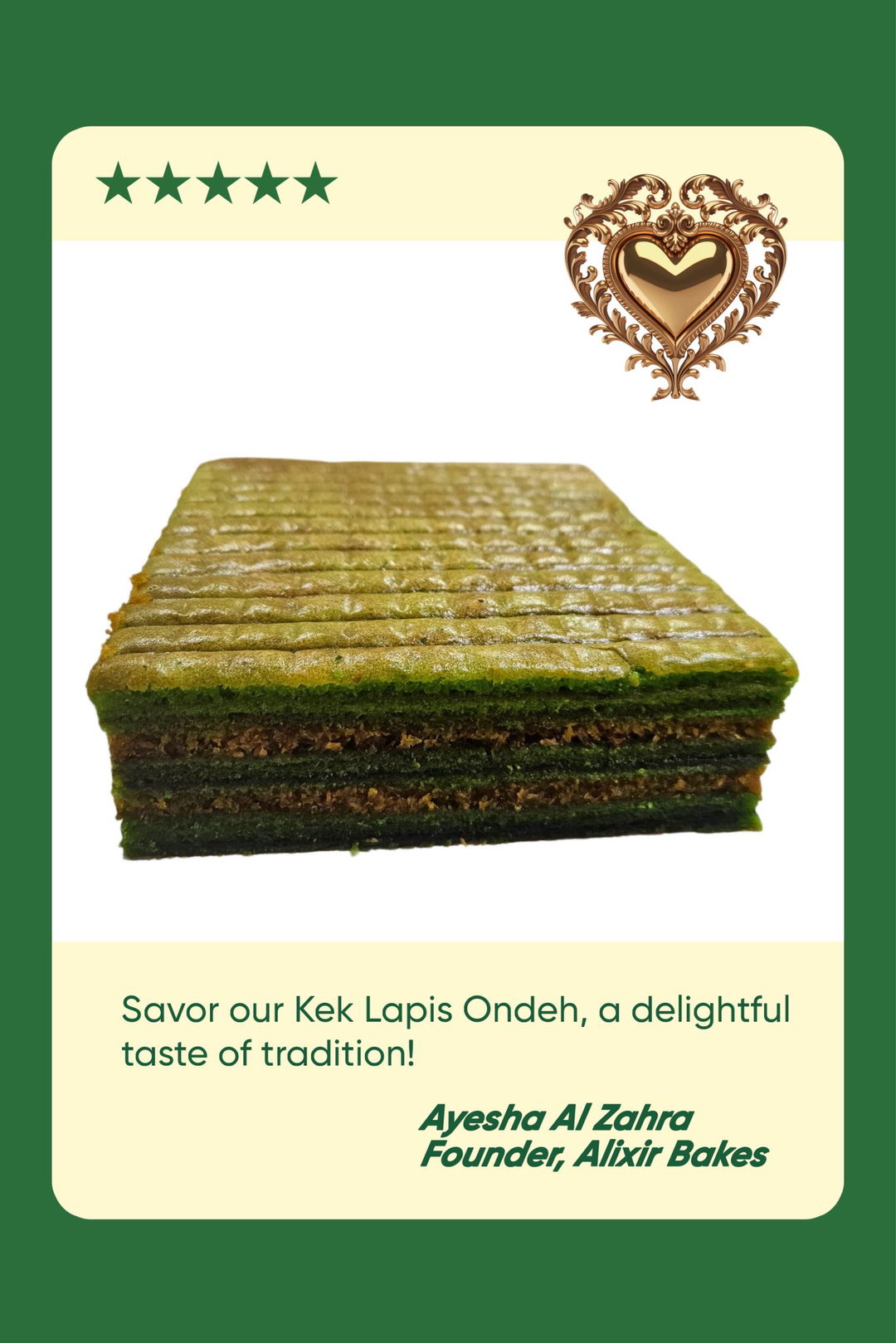 Kek Lapis Ondeh 💚