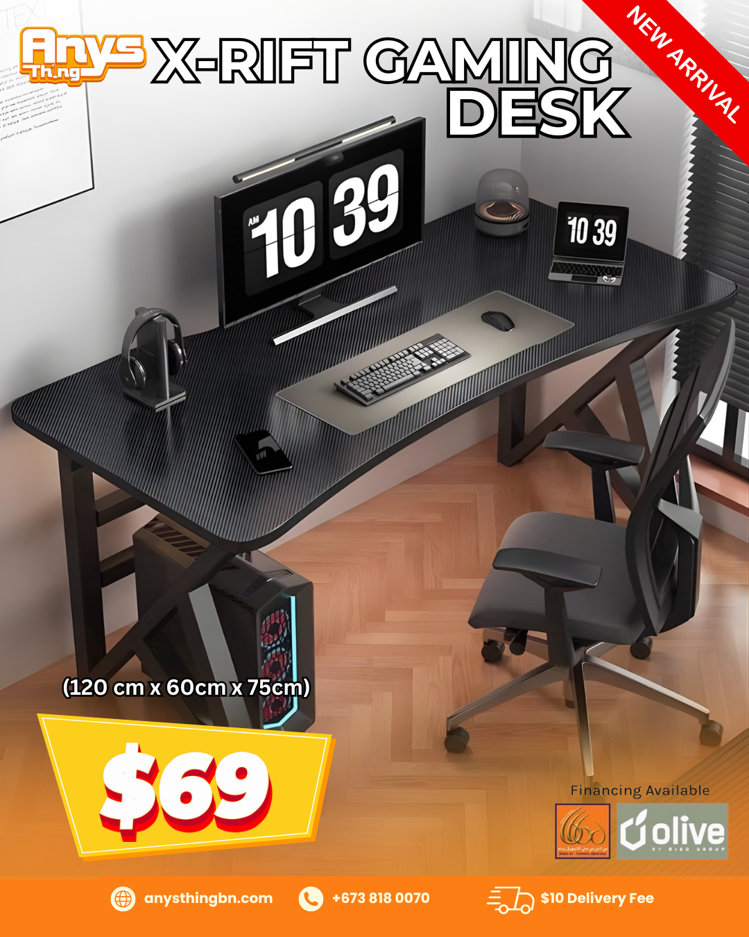 x rift gaming desk