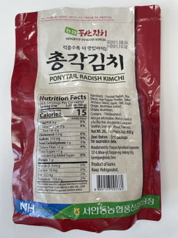 10월12일부터 배송) [풍산] 총각김치 Ponytail Radish Kimchi 800g 