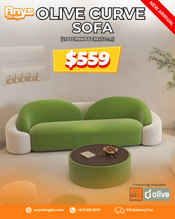 olive curve sofa